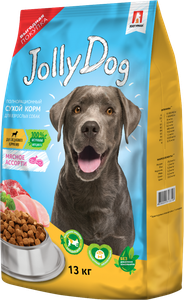 Полнорационный сухой корм для собак Зоогурман «Jolly Dog» Мясное ассорти 13кг