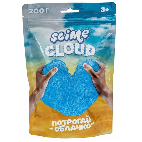 Слайм SLIME Cloud Голубое небо с ароматом тропик, синий развивающая игрушка фабрика игрушек slime mega серебряный