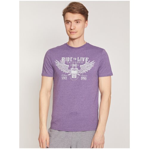 фото Футболка zolla z011233295053 размер xxl, 40 violet (фиолетовый)