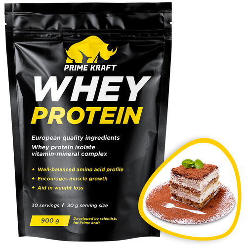 Протеин Prime Kraft Whey, 900 гр., тирамису prime kraft whey 900 гр сливочный пломбир