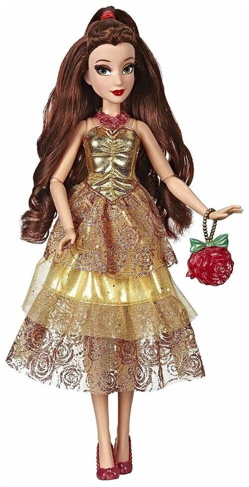 Кукла Hasbro Disney Princess Belle, 28 см, E8398 золотистый