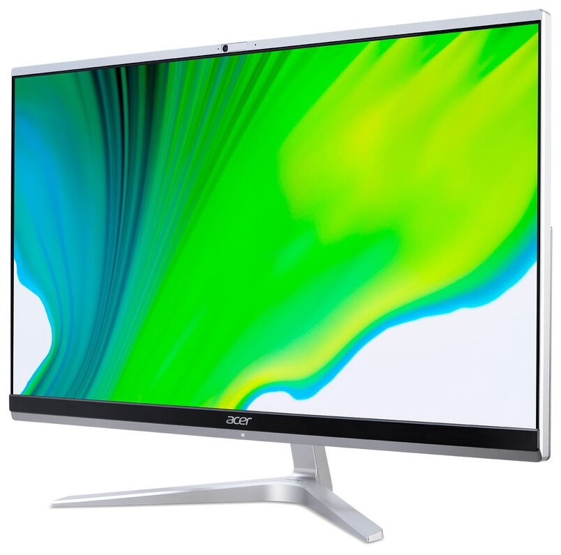 238 Моноблок Acer Aspire C24-1651 DQBG8ER00E 1920x1080 Intel Core i7-1165G7 28 ГГц RAM 16 ГБ SSD 512 ГБ NVIDIA GeForce MX450 Windows 11 Home серебристый