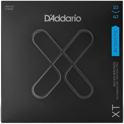 Комплект струн для 12-струнной акустической гитары D'Addario XTABR1047-12