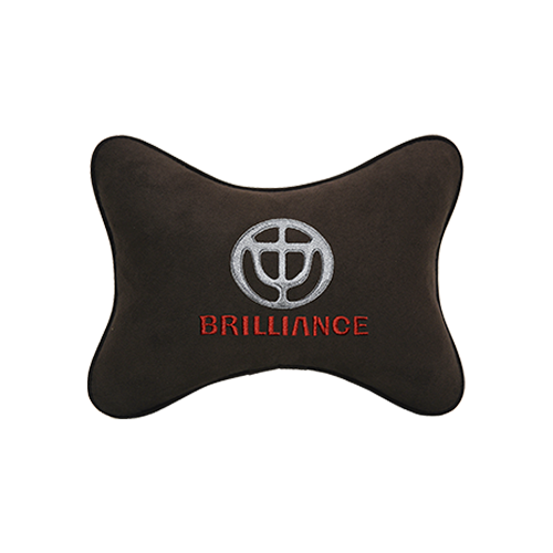 фото Подушка на подголовник алькантара coffee brilliance vital technologies