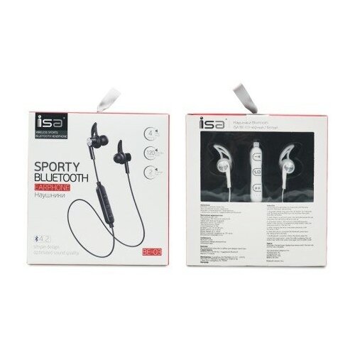 Наушники Bluetoooth BE-03 ISA белые 50000₽