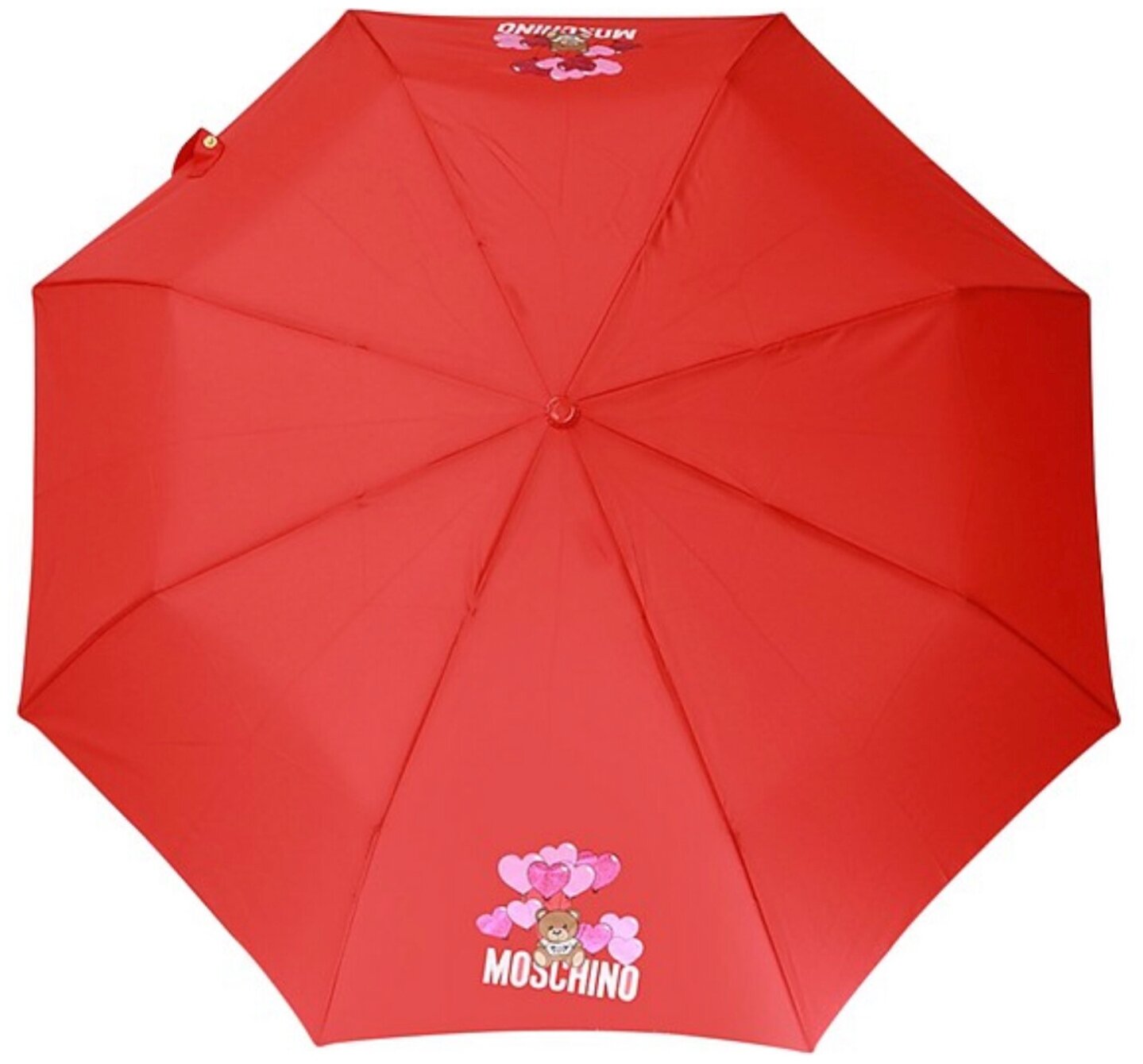 Зонт складной Moschino 8054-OCC Balloons Bear Red