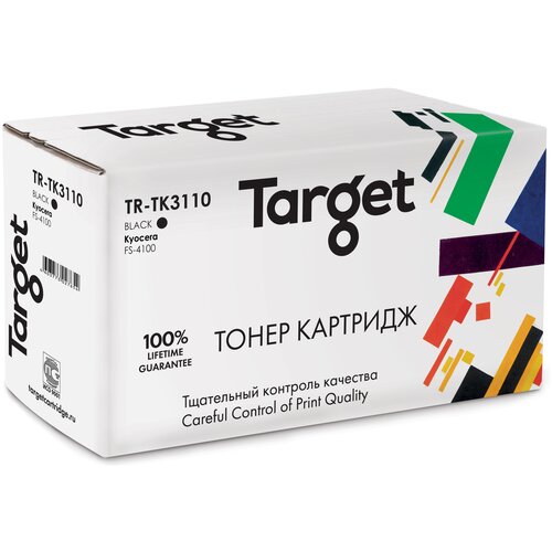 Тонер-картридж Target TK3110, черный, для лазерного принтера, совместимый тонер картридж для kyocera fs 4100dn tk 3110 15 5k katun