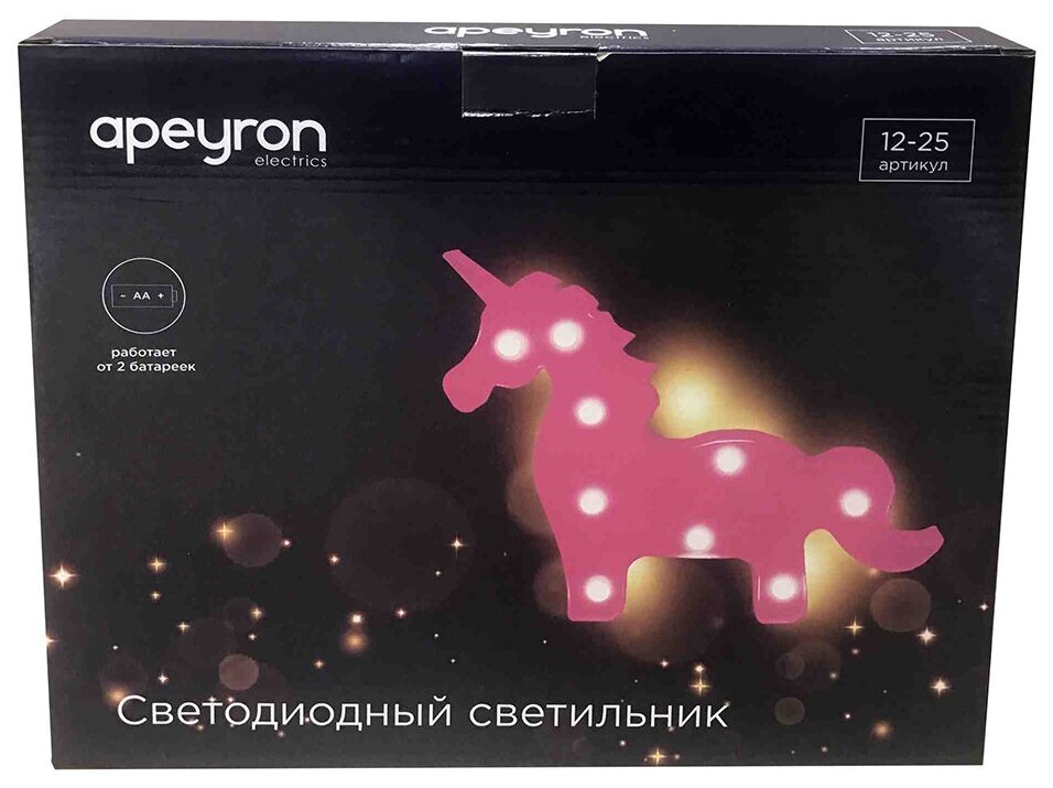 Светильник настенный Apeyron Единорог 3 Вт - фотография № 9