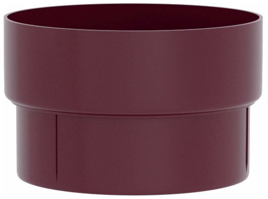 фото Соединительная муфта трубы Grand Line ПВХ GL, бордо RAL 3005 269485