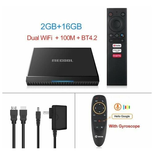 ТВ-приставка Mecool KM6 Deluxe Edition Android 10 2 ГБ 16 ГБ Wi-Fi Gyroscope 889000₽