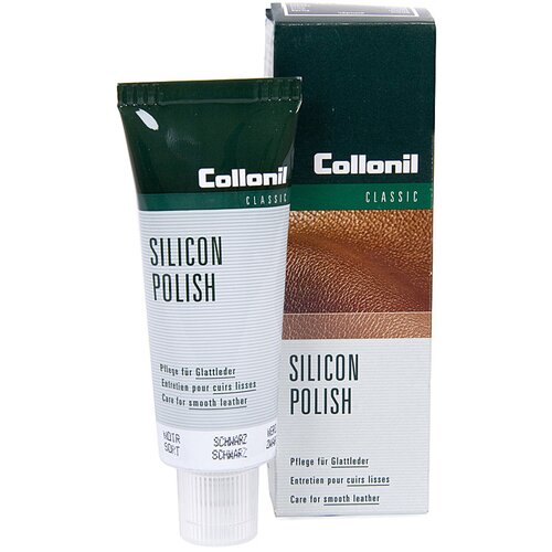 Крем для восстановления, защиты и ухода за гладкой кожей Collonil Silicon Polish, черный