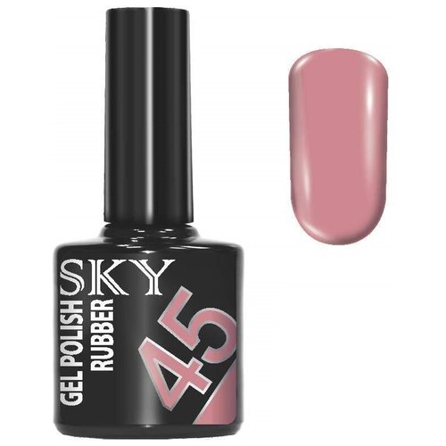 SKY Гель-лак Gel Polish Rubber, 10 мл, 45 sky 04 гель лак candy rock by sky coral reef 8 мл 20233004