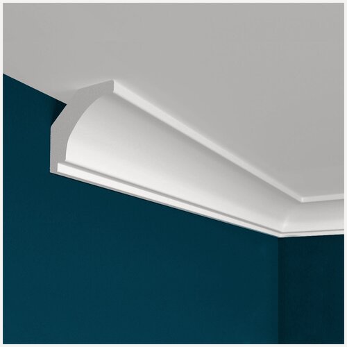 Изображение товара Плинтус потолочный 30х30 мм пенополистирол пластик под покраску Perfect Plus P37-1 метр