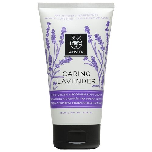 Apivita Крем для тела Caring Lavender, 150 мл