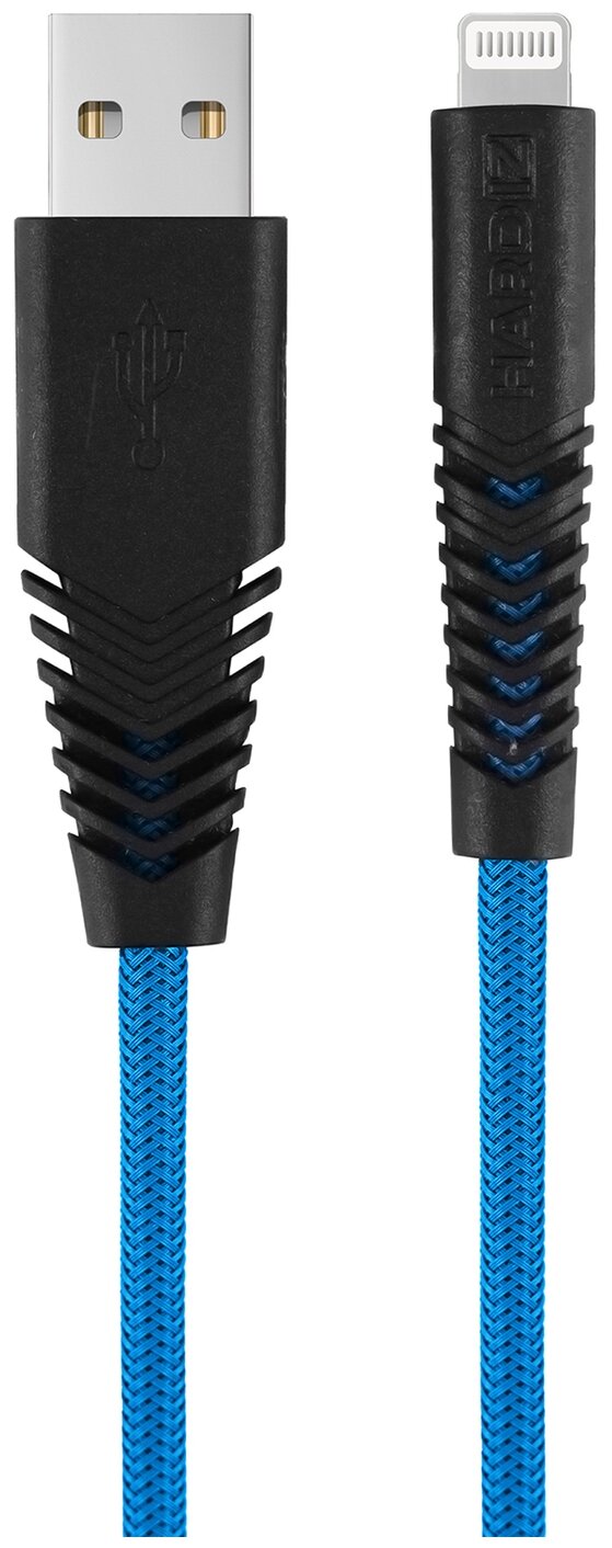 Кабель Hardiz Nylon для Apple lightning blue