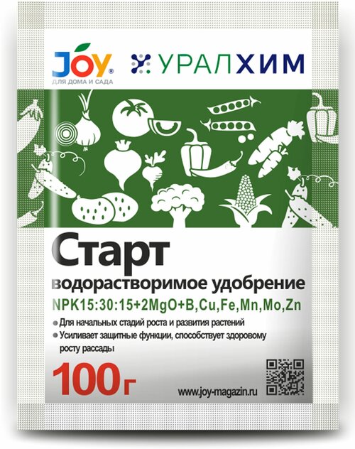 Удобрение водорастворимое минеральное JOY Старт, 100г