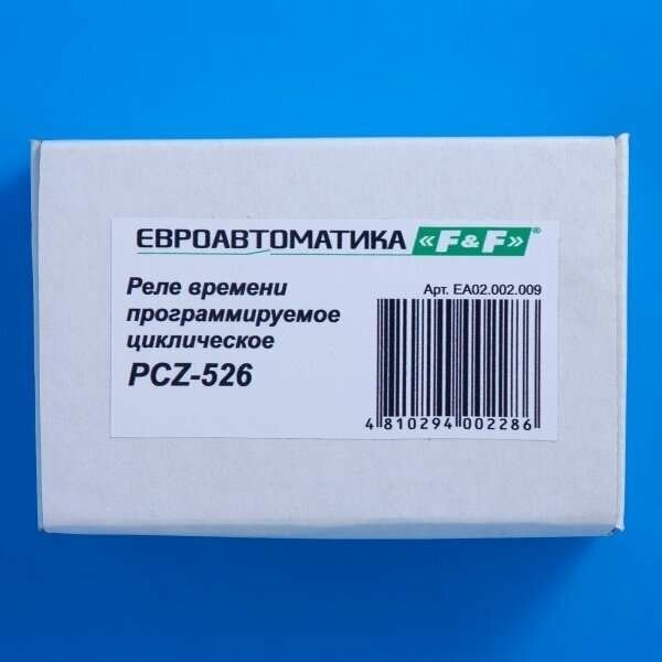 Реле времени астрономическое программируемое PCZ-526 циклическое одноканальное ЕА0200209