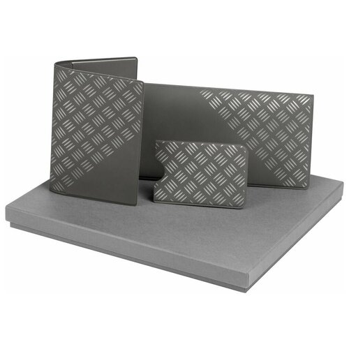 Подарочный набор персональных аксессуаров Hard Work серый подарок на 23 февраля 14 февраля мужчине парню папе 1675₽