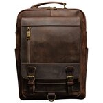 Мужской кожаный рюкзак Hamilton SGB1-1069 Темно-коричневый - изображение