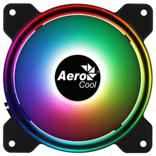 Система охлаждения AeroCool Saturn 12F ARGB, черный/ARGB вентилятор aerocool astro 12 pro 3x120мм 17 5db 1000rpm 6 pin подсветка пульт rtl