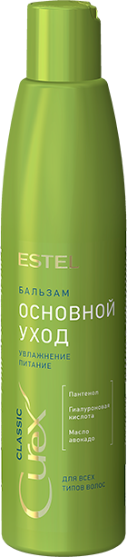 ESTEL PROFESSIONAL, CUREX CLASSIC, Бальзам увлажнение и питание для всех типов волос, 250 мл