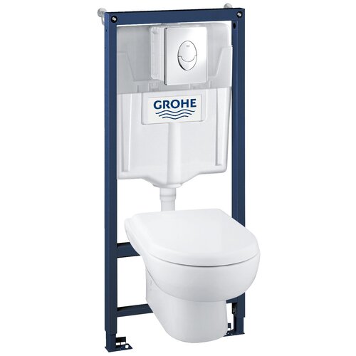 Комплект Grohe Solido 39191000 подвесной унитаз + инсталляция + кнопка