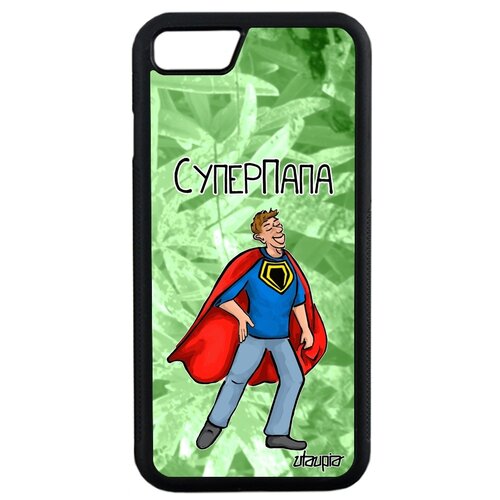 фото Чехол для мобильного apple iphone se 2020, "суперпапа" комичный шутка utaupia
