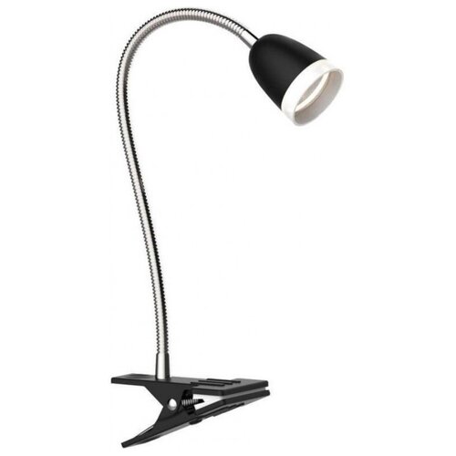 фото Лампа офисная светодиодная camelion kd-847, 3.5 вт, цвет арматуры: серебристый, цвет плафона/абажура: черный