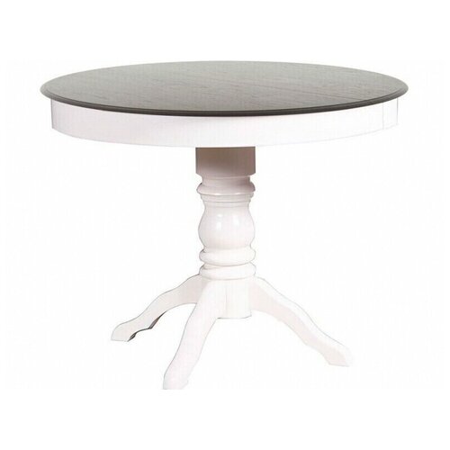 Стол «Прометей» D100, Dark Oak+Cream White