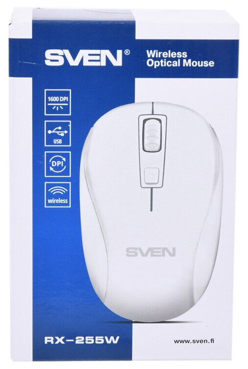 Беспроводная мышь SVEN RX-255W серый