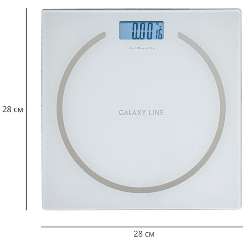 Весы напольные электронные GALAXY LINE GL4815( белые)