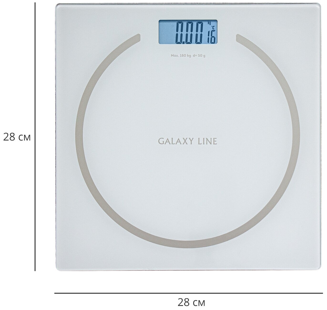 Весы напольные электронные, до 180 кг Galaxy GL 4815 белый - фотография № 2