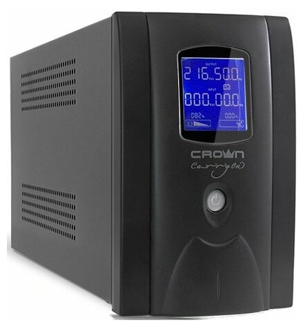 Интерактивный ИБП CROWN MICRO CMU-SP650 Euro USB LCD