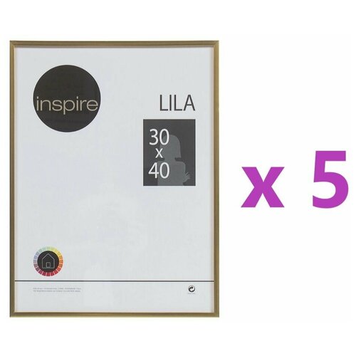 Рамка Inspire Lila 30х40 см цвет золото, 5 шт