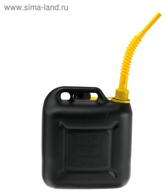 Канистра для ГСМ пластиковая 10л Oktan DIESEL черная A1-01-16 - фотография № 2