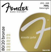 Струны для акустической гитары Fender 70XL 10-48