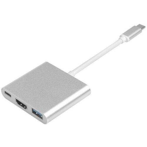 Greenconnect переходник USB Type C , M/F+HDMI F+USB 3.0 F концентратор telecom tuc055 usb3 1 type c m hdmi f usb a f usb type c f vga f 4k 30hz