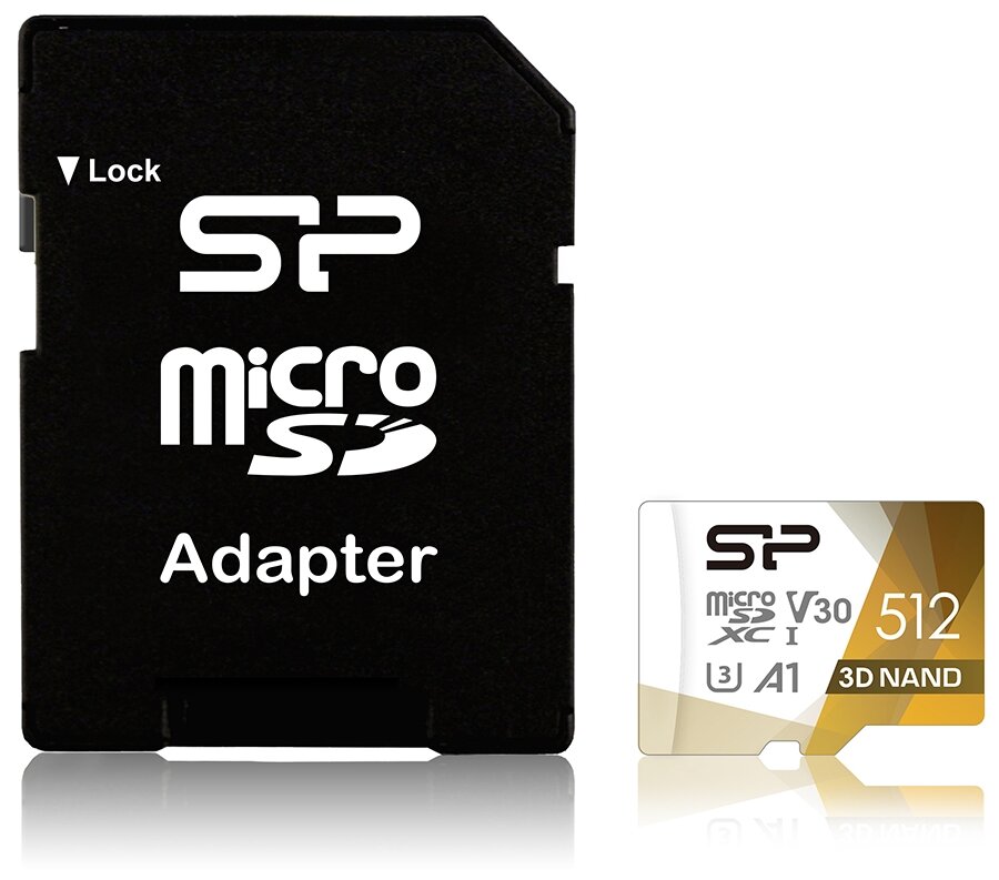 Sp512gbstxdu3v20ab microSD 512GB Silicon Power Superior Pro A1 microSDXC Class 10 Uhs-i U3 Colorful .