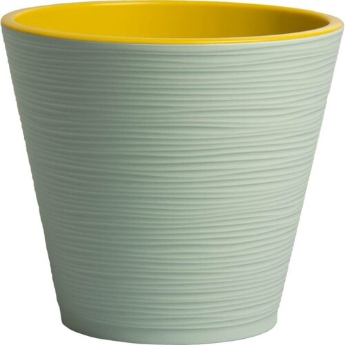 Пластиковый горшок с вкладкой liveingreen конус мятный диам. 20 см, 3.7 л К20-14
