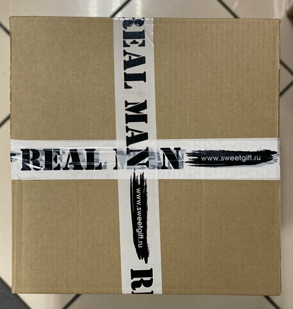 SweetGift Подарочный ящик с ломом "Real man box- Кофе"