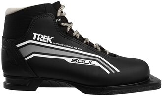 Ботинки лыжные TREK Soul NN75 ИК (черный, лого серый) р. 36 4094074