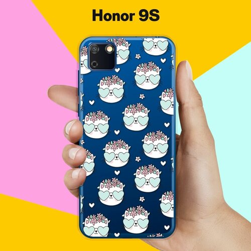 Силиконовый чехол Узор из котов на Honor 9S силиконовый чехол узор из котов на honor 9c