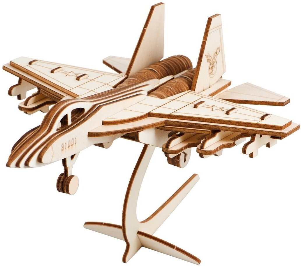 Сборная деревянная модель "Многоцелевой истребитель" (80029) - фото №4