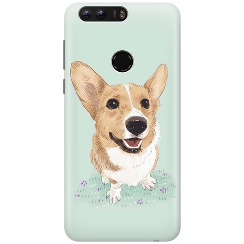 фото Cиликоновый чехол на honor 8 / хонор 8 с принтом "корги" gosso