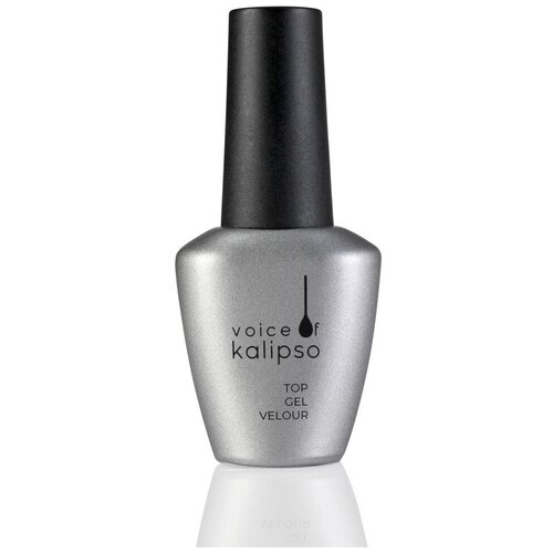 Voice of Kalipso Верхнее покрытие Top Gel Velour Classic, прозрачный, 10 мл voice of kalipso верхнее покрытие top flakes no cleanse прозрачный 15 мл