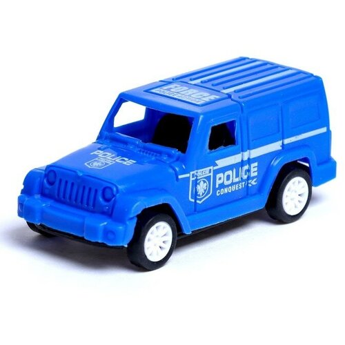 Машина инерционная «Полиция», микс, 4 штуки машины наша игрушка машина инерционная полиция a5577 4