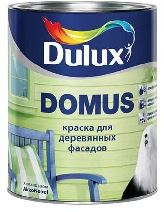 Краска Dulux Domus BW масляно-алкидная для деревянных фасадов, 1 л - фотография № 3