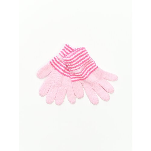 Перчатки Margot Bis демисезонные, размер 12, розовый