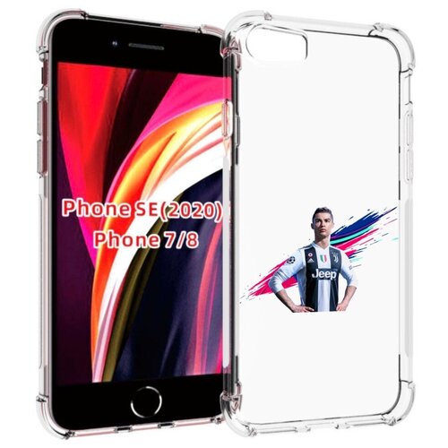 Чехол MyPads fifa-Криштиану-Роналду мужской для iPhone 7 4.7 / iPhone 8 / iPhone SE 2 (2020) / Apple iPhone SE3 2022 задняя-панель-накладка-бампер чехол mypads fifa логотип для iphone 7 4 7 iphone 8 iphone se 2 2020 apple iphone se3 2022 задняя панель накладка бампер