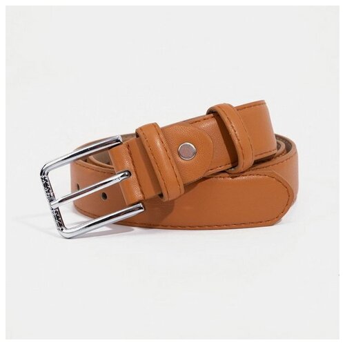 фото Ремень сима-ленд, размер 105, оранжевый сима-лэнд